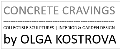 Concrete Cravings – Contemporary concrete & ceramic sculpture by Olga Kostrova